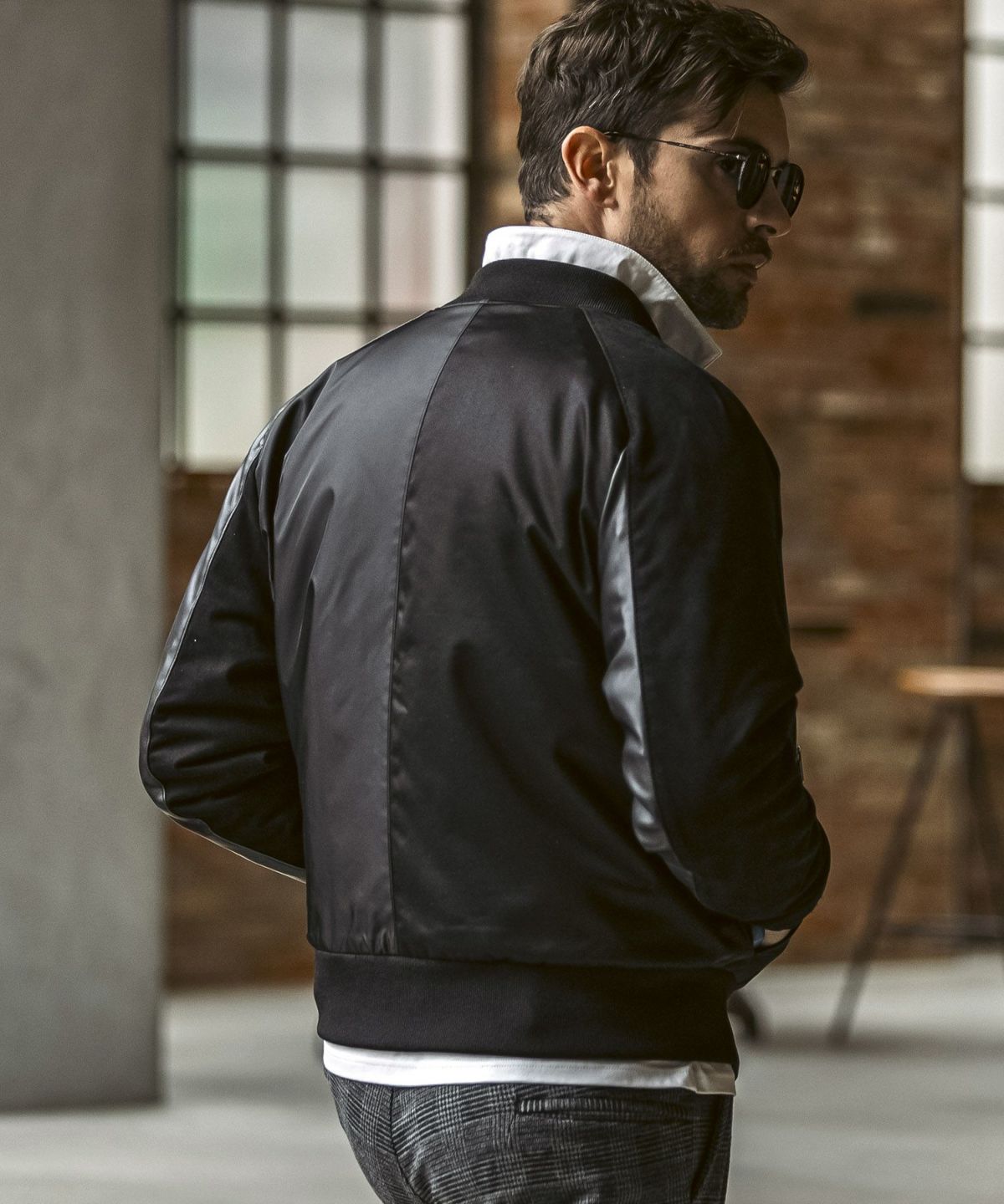 1PIU1UGUALE3 RELAX ブライトストレッチクレイジーブルゾン 1PIU1UGUALE3 RELAX(ウノピゥウノウグァーレトレ リラックス)ブライト