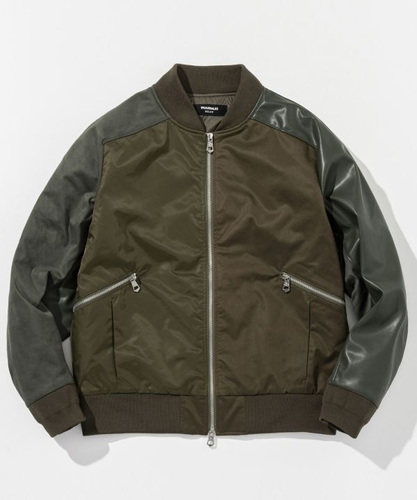 1PIU1UGUALE3 RELAX ブライトストレッチクレイジーブルゾン 1PIU1UGUALE3 RELAX(ウノピゥウノウグァーレトレ リラックス)ブライト