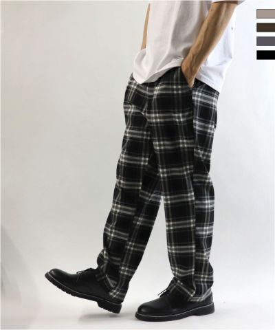 Confirm（コンファーム）チェックワイドパンツ