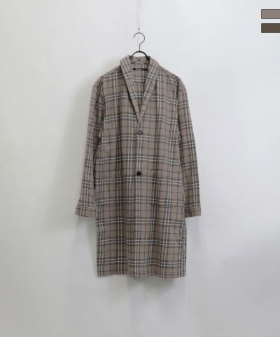 Confirm（コンファーム）ツイルチェックガウン