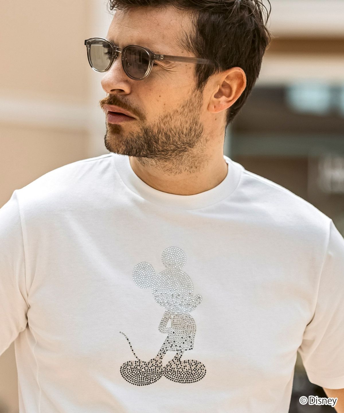 ★イケオジ★【1PIU1UGUALE3 RELAX】ミッキー 半袖 Tシャツ 1PIU1UGUALE3 RELAX(ウノピゥウノウグァーレトレ リラックス