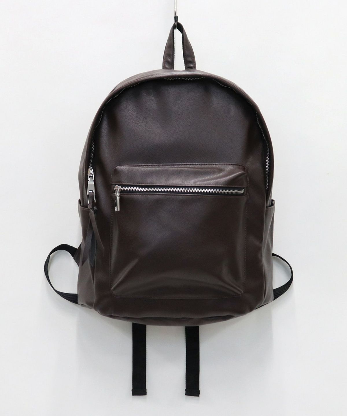 黒い合成皮革バックパック SHIPS（シップス） デイバック リュック 「WEB限定」SHIPS: 3WAY 合成