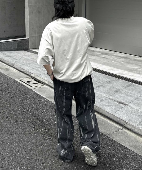 ILL'S(イルズ)プレーティング 裾ドローコード 半袖Tシャツ | SHIFFON