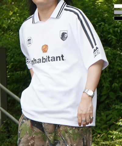 ILL’S(イルズ)【INHABITANT】ビッグシルエット ユニフォームライク 半袖サッカーTシャツ