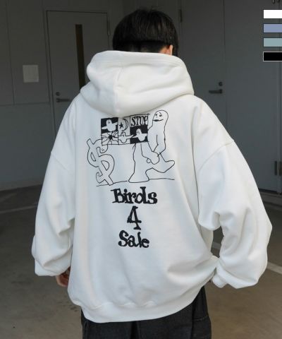 MARK GONZALES ARTWORK COLLECTION(マーク ゴンザレス) ビッグシルエット イラストバックプリント プルオーバーパーカー