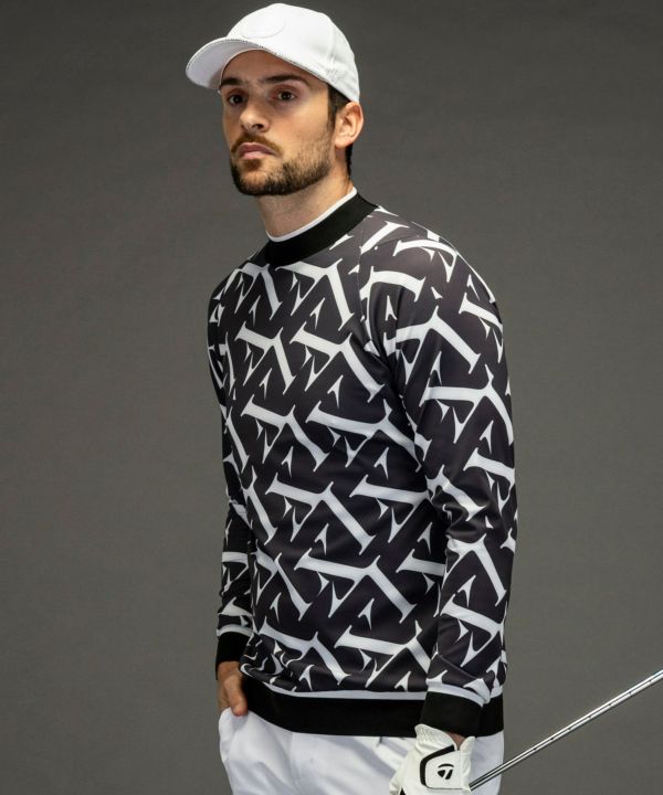 LUXEAKMPLUS(リュクスエイケイエムプラス)ゴルフ 総柄ロングT