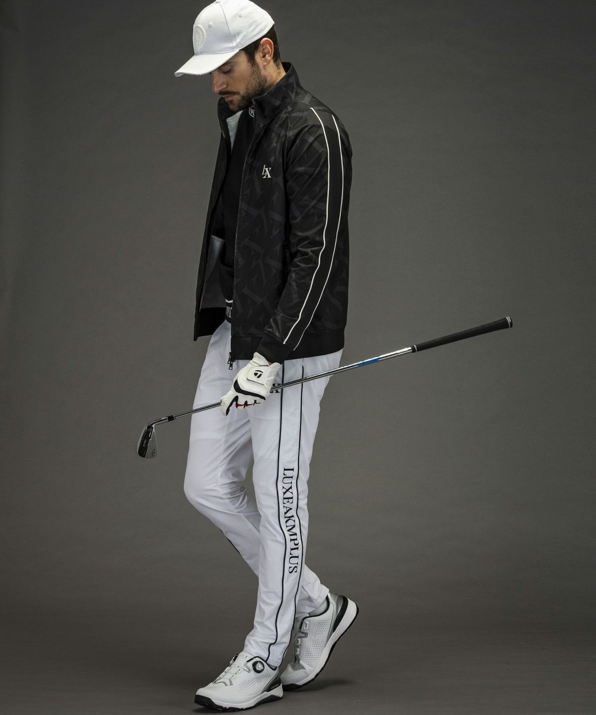 LUXEAKMPLUS(リュクスエイケイエムプラス)ゴルフ 総柄ブリーザブル