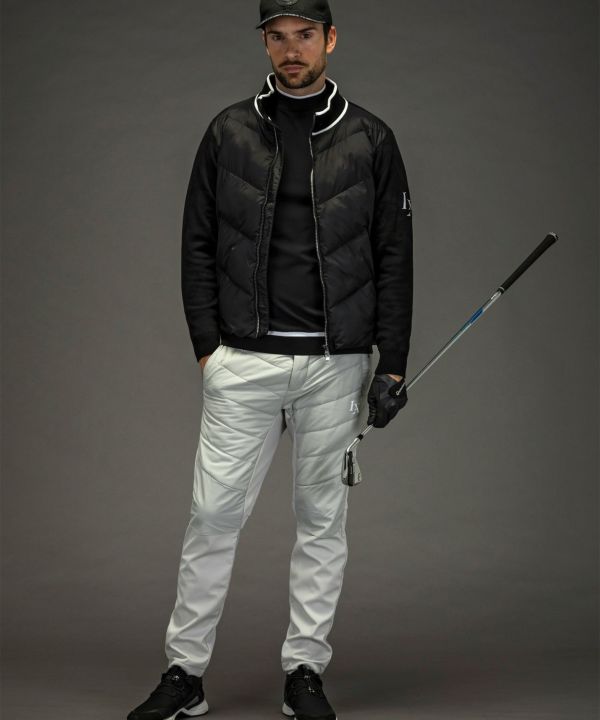 LUXEAKMPLUS スタンドネック ドッキング パデッドジャケット L セール】LUXEAKMPLUS(リュクスエイケイエムプラス)スタンドネック