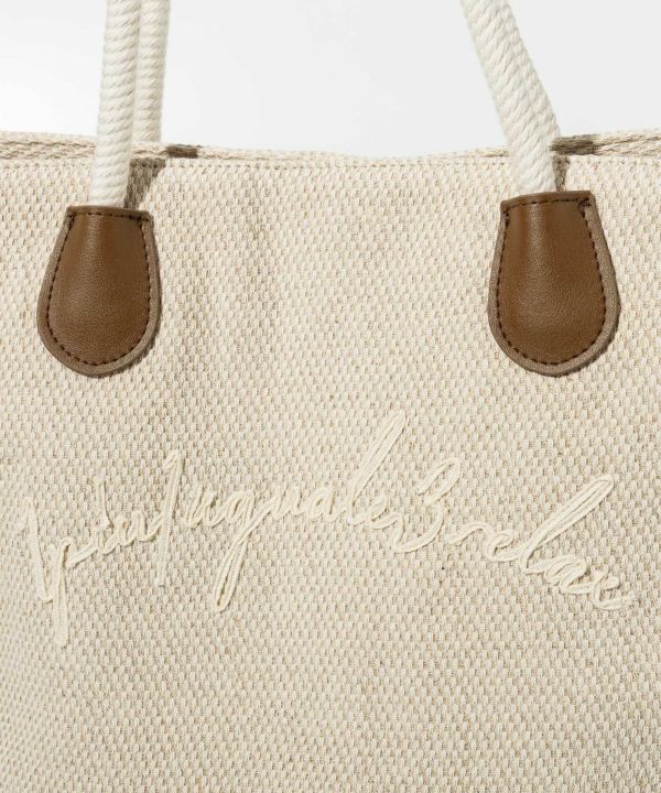 【1PIU1UGUALE3 RELAX 】ロゴ刺繍 トート バッグ 1PIU1UGUALE3 RELAX トートバッグ RELAX(ウノピゥウノウグァー