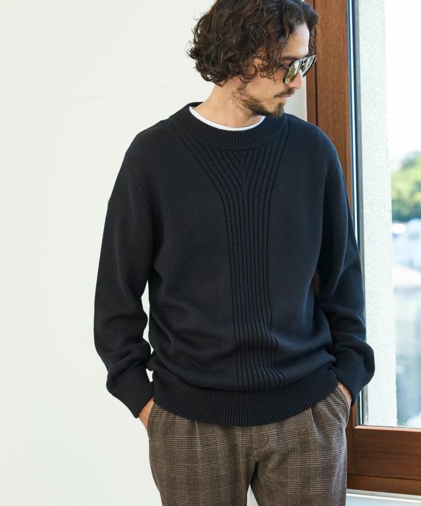 1PIU1UGUALE3 ブラック タートルネック M 参考上代27500円 未使用品 1PIU1UGUALE3 L/S TURTLE-NECK