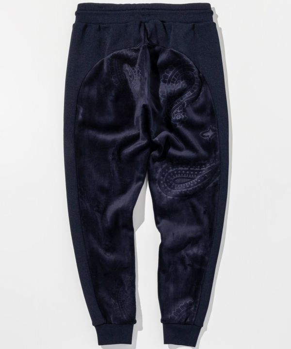 1PIU1UGUALE3 RELAX ベロア ジョガーパンツ/L/ブラック MENS】GTX JOGGER PANTS ジョガーパンツ / WINDSTOPPER(R