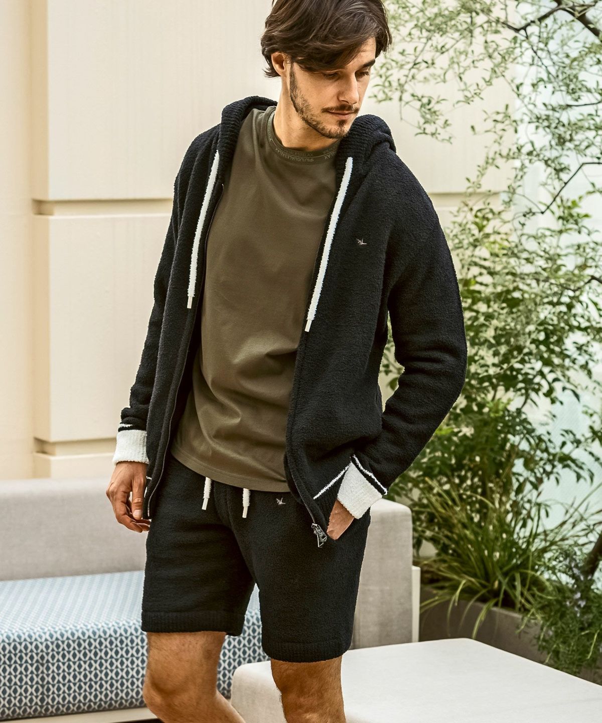 1piu1uguale3 ウノピゥ ウノ ウグァーレトレ ニットショートパンツ