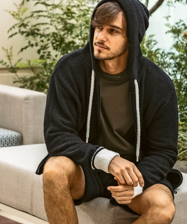 【未使用】1piu1uguale3パーカーカーキレディース HUG.U（ハグユー） パーカー レディース アウター 2way 長袖 七分袖