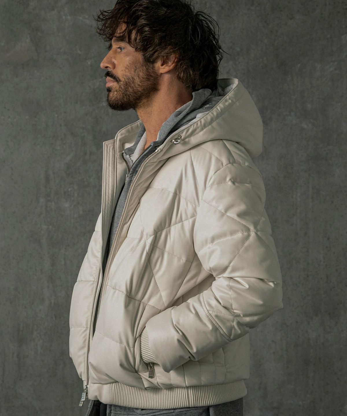 C DIEM(カルペディエム)ダイアキルトレザーダウンジャケット | SHIFFON