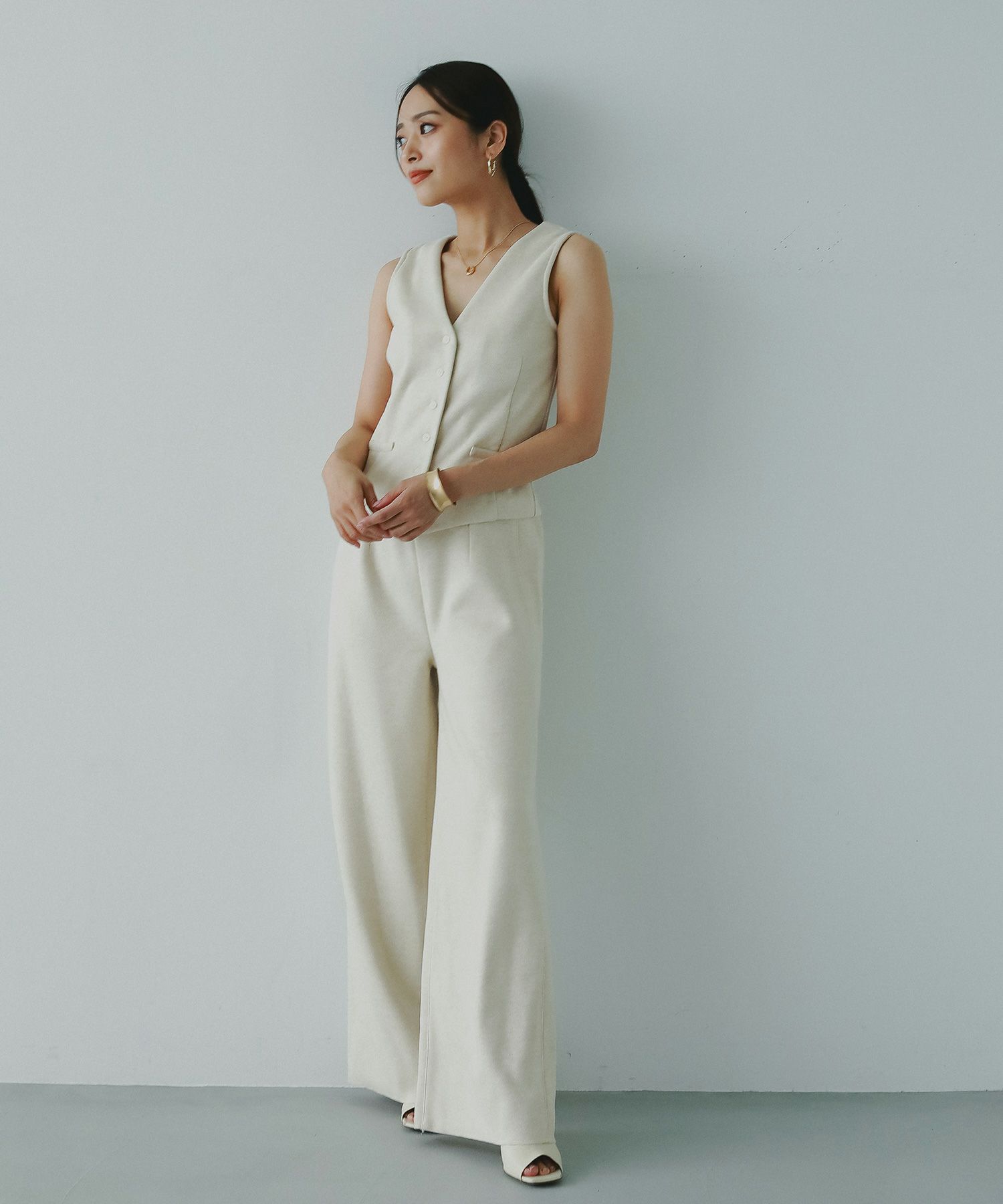 AJUGA. (アジュガ)フェルトニットイージーワイドパンツ | SHIFFON公式