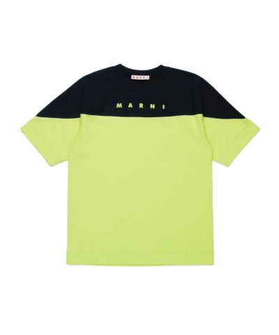 MARNI(マルニ)Kids & Junior ブランドロゴバイカラー半袖Tシャツカットソー