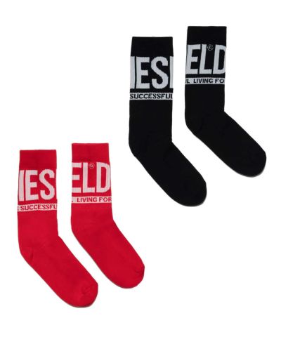 DIESEL(ディーゼル)Kids & Junior ブランドロゴソックス2色セット