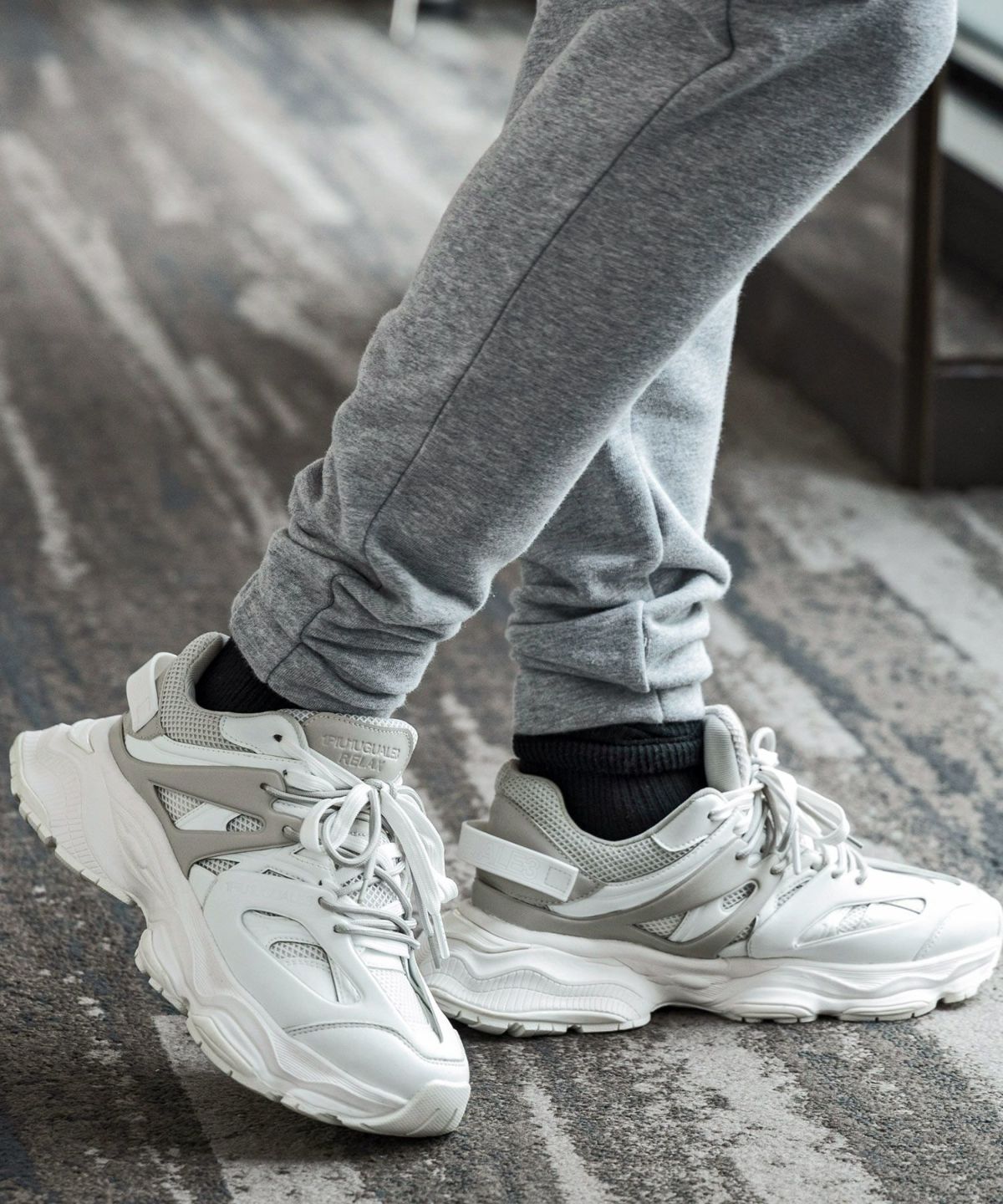 ウノピゥウノウグァーレトレ リラックス（1PIU1UGUALE3 RELAX）/1PIU1UGUALE3 RELAX レイヤードダッドスニーカー 1PIU1UGUALE3 RELAX(ウノピゥウノウグァーレトレ リラックス