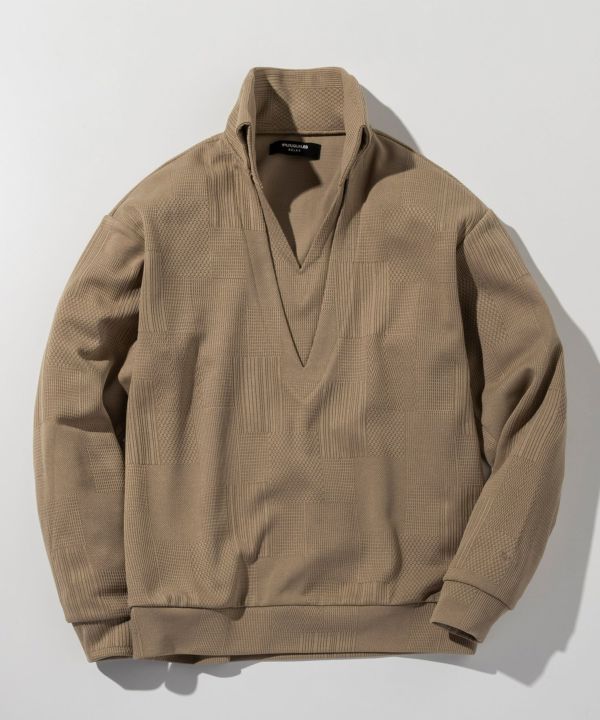 【WMNS: Mサイズ】1PIU1UGUALE3 シャツ　ベージュ　サマーウェア 1PIU1UGUALE3 RELAX(ウノピゥウノウグァーレトレ リラックス