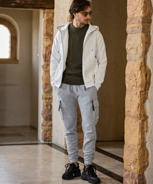 ウノピゥウノウグァーレトレ リラックス（1PIU1UGUALE3 RELAX）/1PIU1UGUALE3 RELAX ドライタッチスウェットカーゴパンツ スノーウェア 1PIU1UGUALE3 RELAX(ウノピゥウノウグァーレトレ リラックス)ドライ