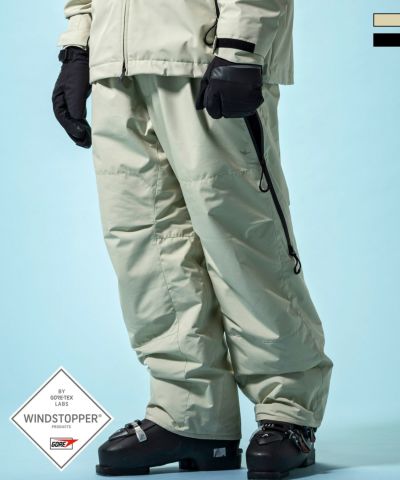 1PIU1UGUALE3 RELAX × +phenix(ウノピゥウノウグァーレトレ リラックス)グラデーションロゴスノーパンツ WINDSTOPPER プロダクト by GORE-TEX LABS / ウィンドストッパー / ゴアテックス / スノーボード / スノーウ