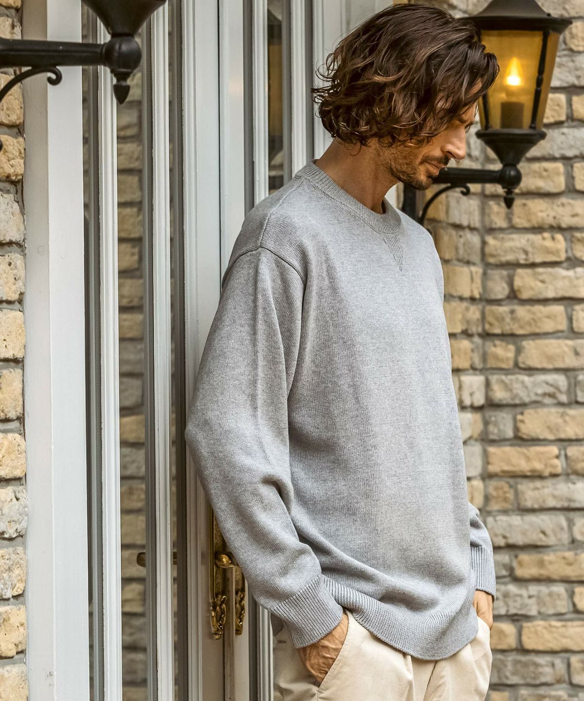 JH junhashimoto(ジェイエイチ ジュンハシモト)コットンカシミヤクルー