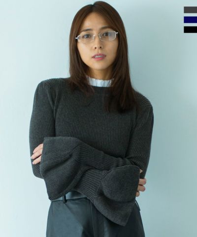 AJUGA. (アジュガ)2WAYメロウハイネック衿付きニット 11月下旬お届け