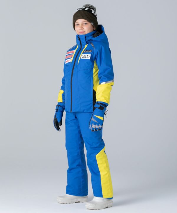 PHENIX 子ども用 レーシングワンピ　青・銀　サイズ38 140 150 KIDS/JUNIOR】スキー用 レーシングスーツ ワンピース パッド入りタイプ