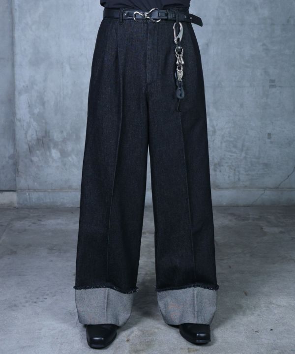 Confirm(コンファーム)ロールアップ デニムスラックス | SHIFFON公式