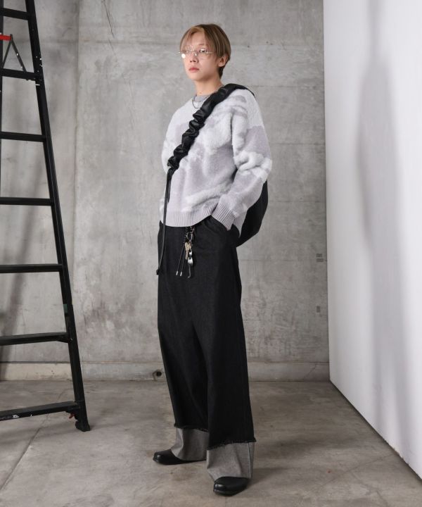 Confirm(コンファーム)ロールアップ デニムスラックス | SHIFFON公式