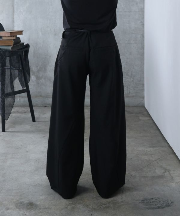 Confirm(コンファーム)3Dパターン タック ワイド カーブパンツ メンズ