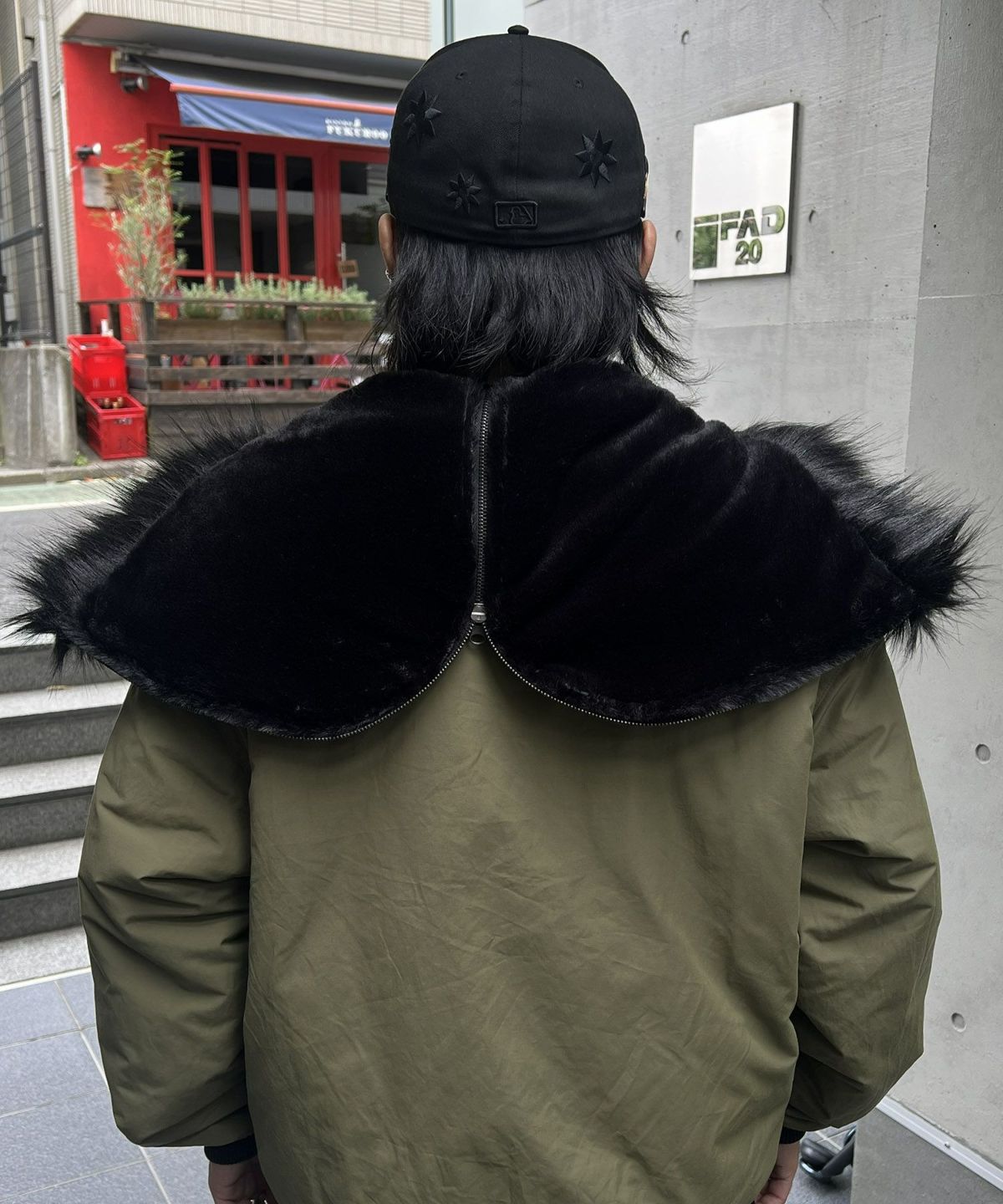 ILL'S(イルズ)N2-B フード ジップ ブルゾン ファー ミリタリー