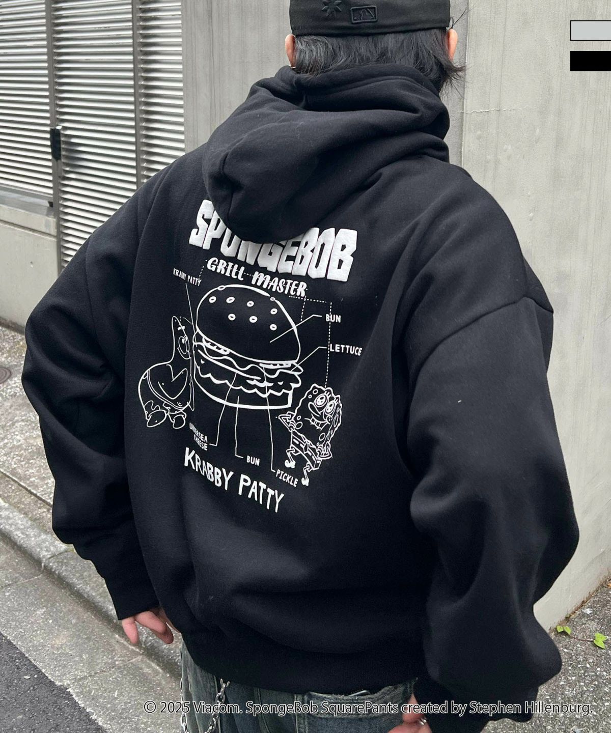 ILL'S(イルズ)【SPONGE BOB / スポンジボブ】バックプリント プル