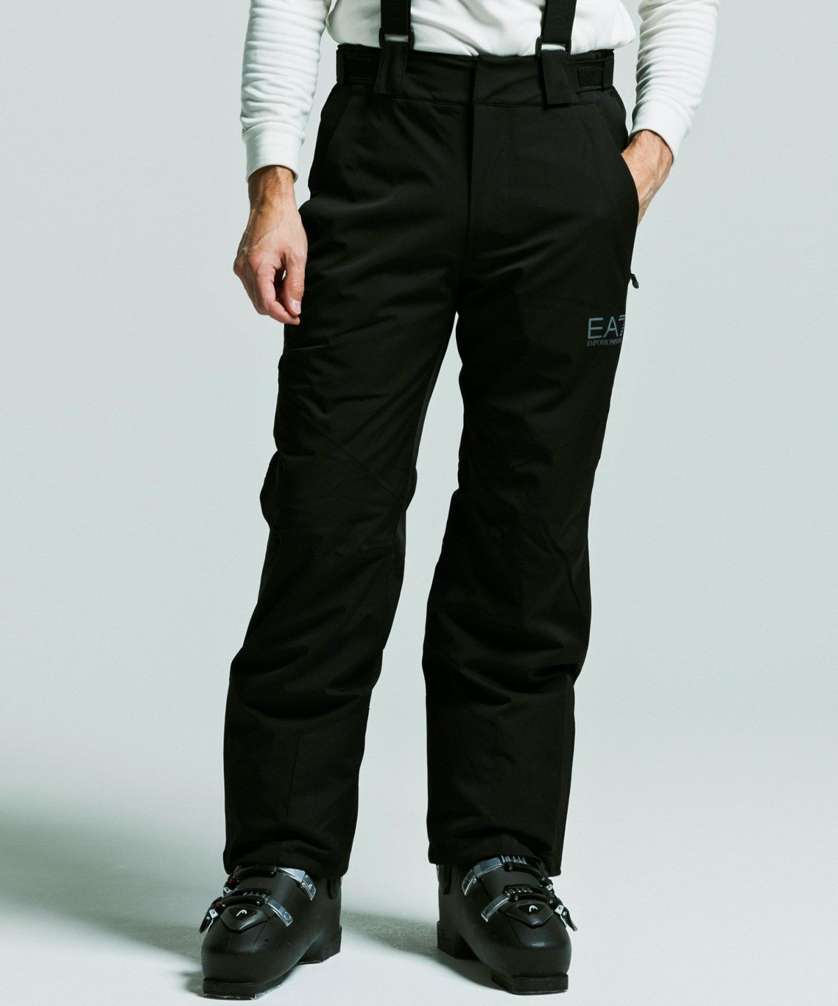 エンポリオアルマーニ　ea7 スキー　パンツ Ea7 Emporio Armani ストレート スキーパンツ | ブラック | FARFETCH JP