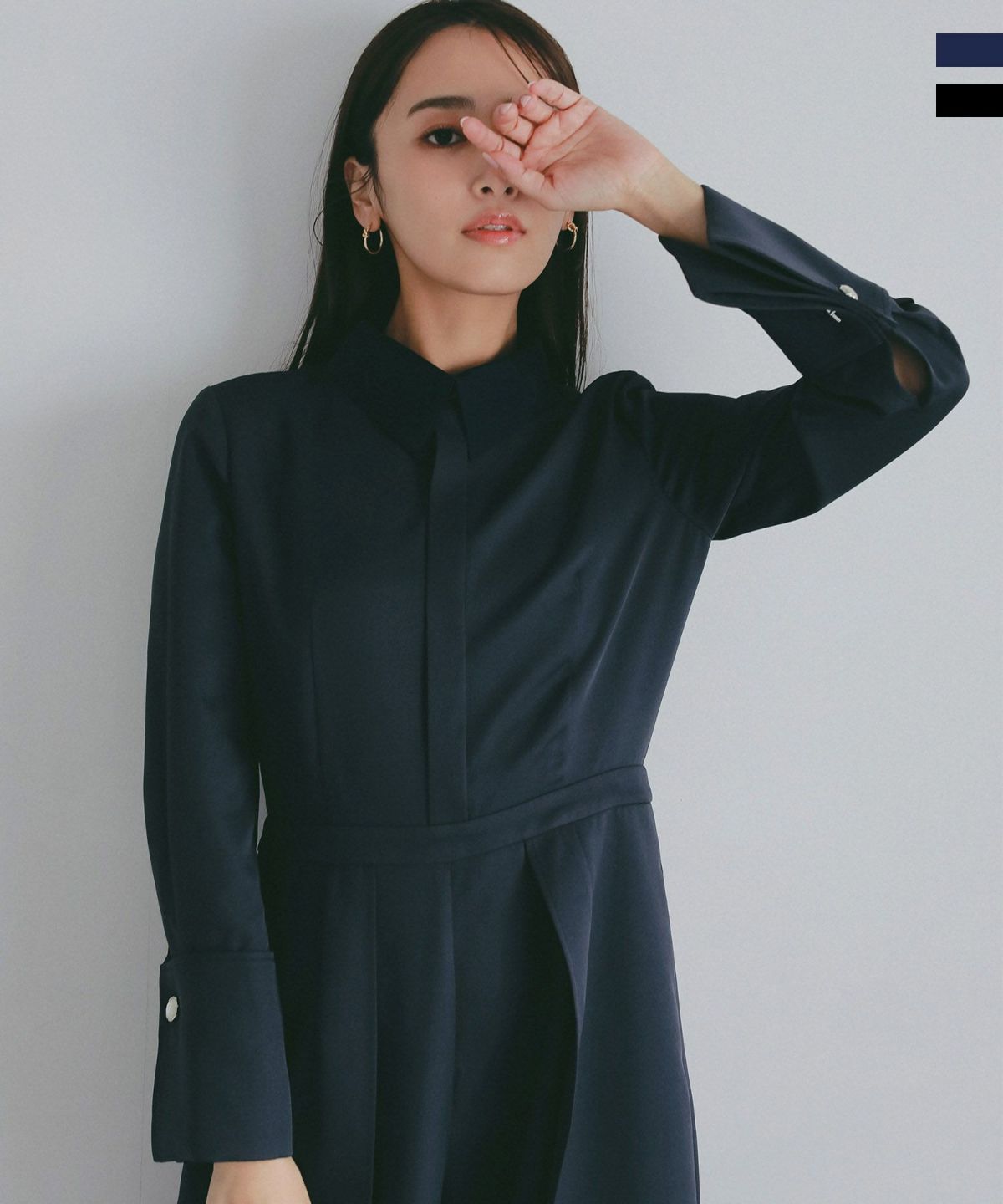 AJUGA. (アジュガ)クラシックカフス 襟付きオールインワン【セレモニー