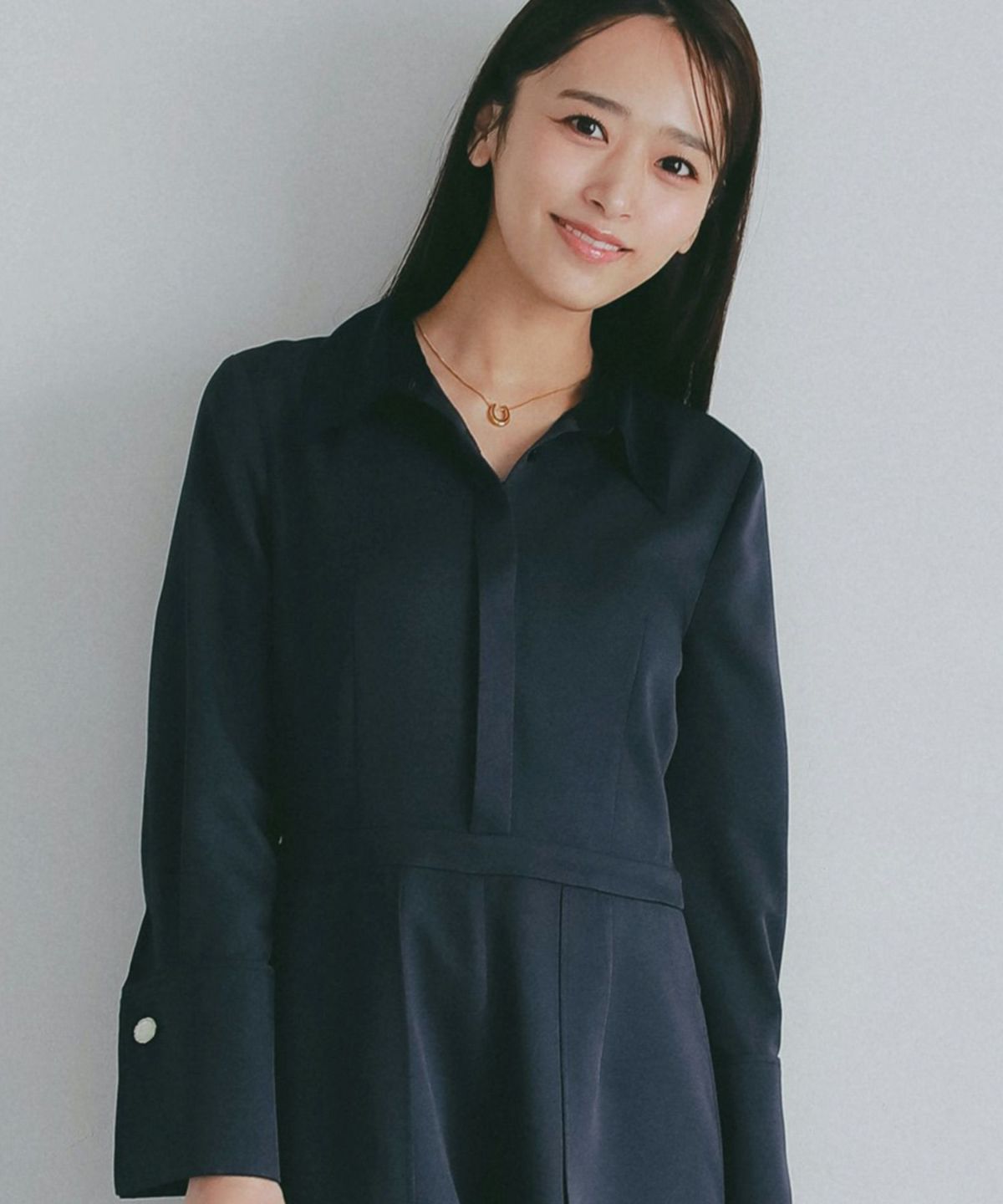 AJUGA. (アジュガ)クラシックカフス 襟付きオールインワン【セレモニー