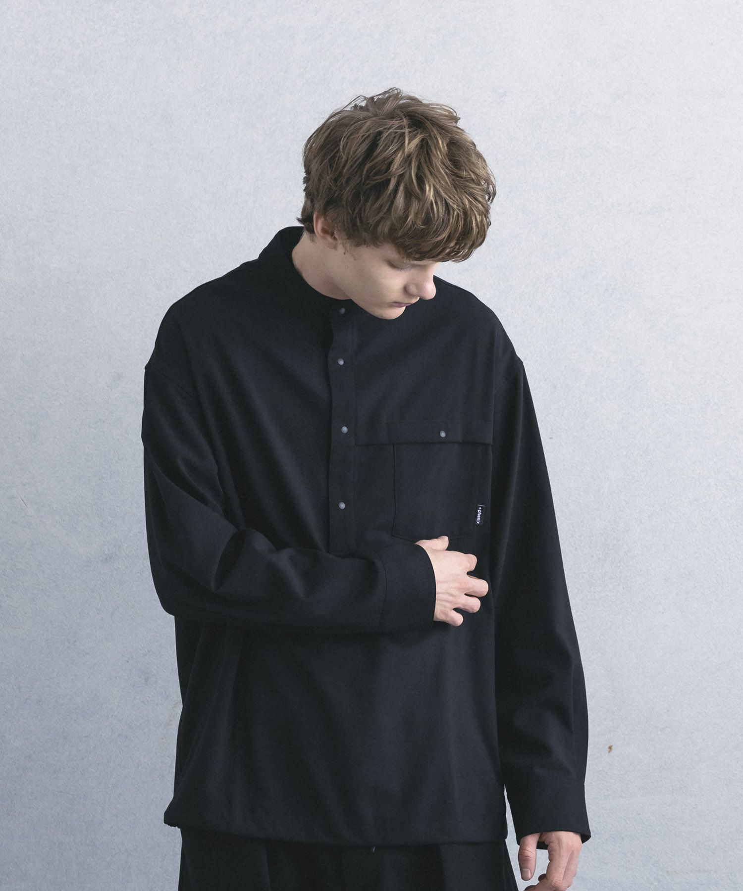 phenix(プラスフェニックス)PULLOVER BAND COLLAR SHIRT プルオーバー