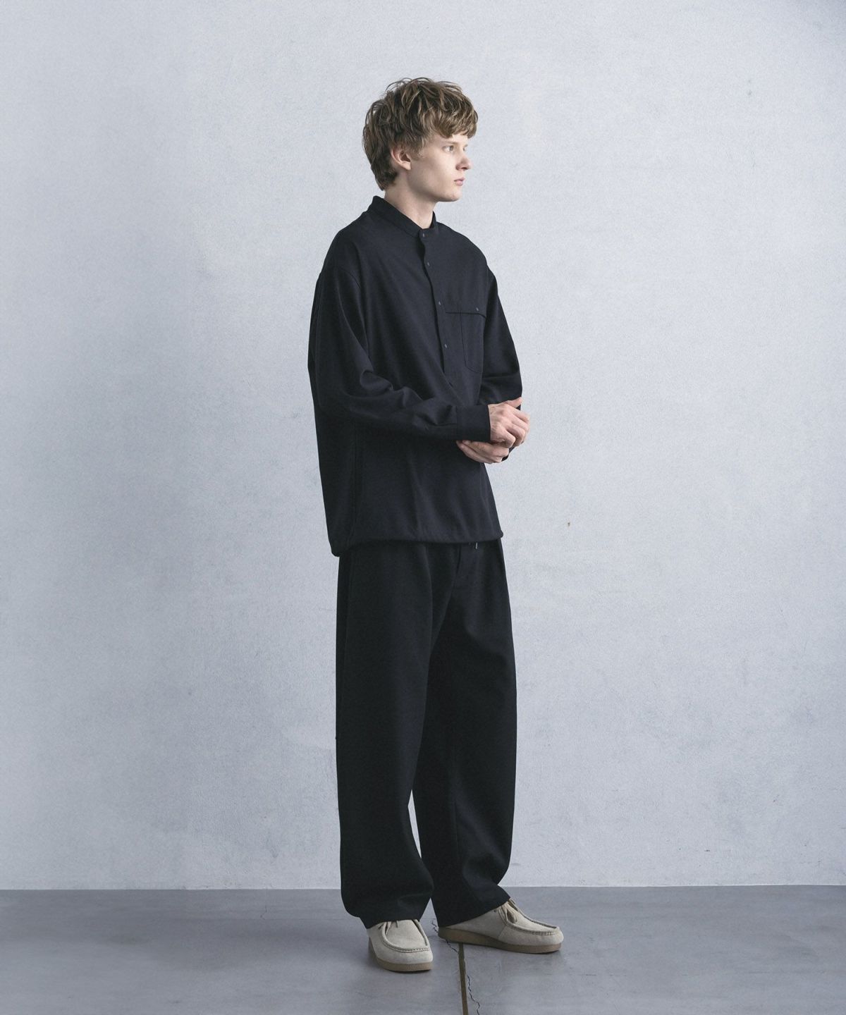 phenix(プラスフェニックス)PULLOVER BAND COLLAR SHIRT プルオーバー